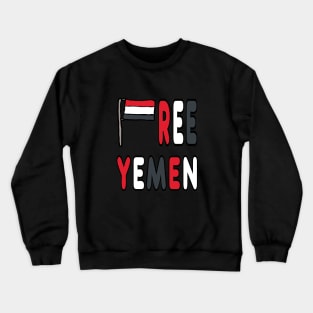 Free Yemen Crewneck Sweatshirt